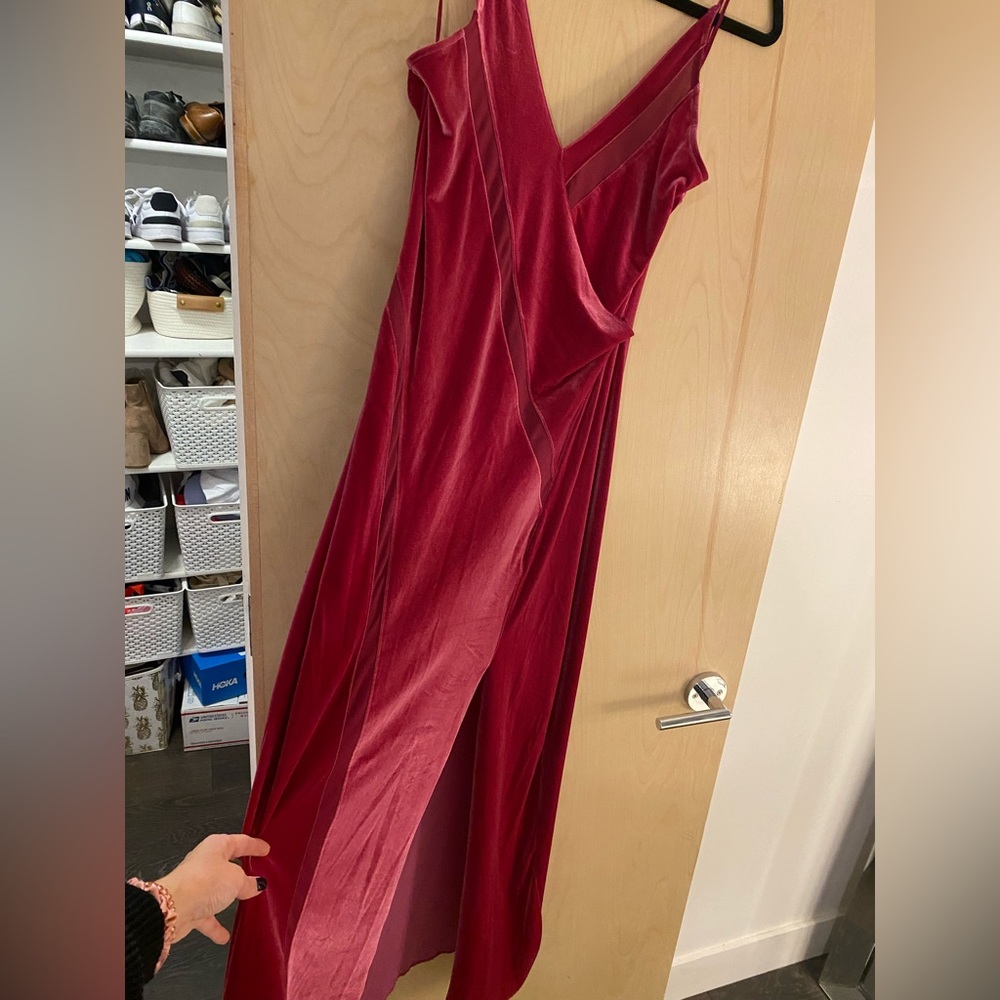 Free People magnet velvet maxi dress